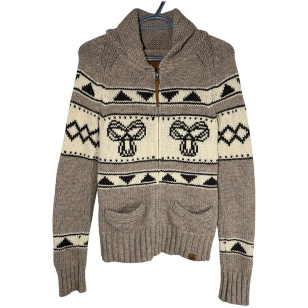 Aritzia TNA 100% Lambwool Full Zip Sweater size S
